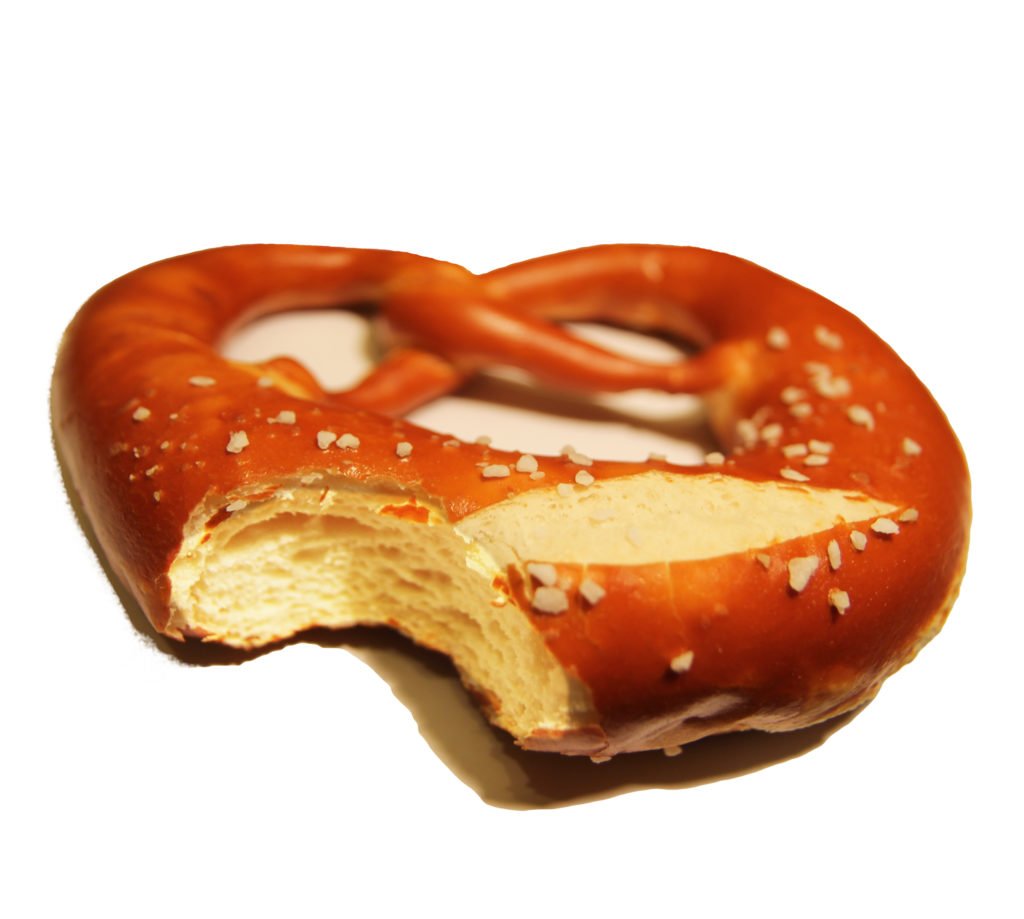 image of the original bavarian bretzel, even our photographer could not resist this delicious treat