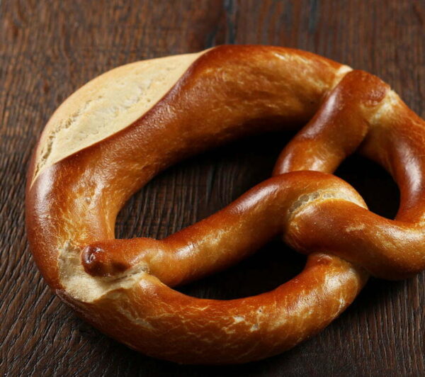 Bavarian Bretzel Plain, a traditional German treat with a golden-brown crust and soft, chewy texture, crafted using time-honored recipes