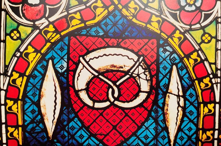 image of the 'Bretzel' stained glass window in Frieburg's Münster Church